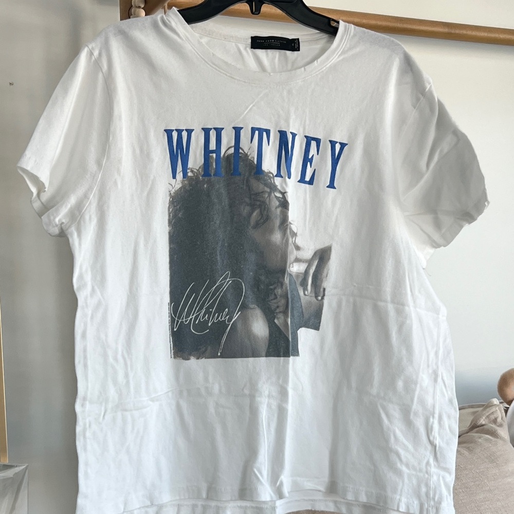 Junk Food Clothing White Tee with Black Label